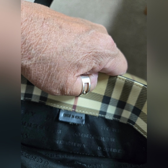 EUC NOVA CHECK BURBERRY PVC VINTAGE TOTE - Picture 8 of 12